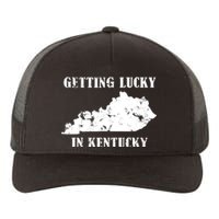 Getting Lucky In Kentucky Distressed Kentucky Yupoong Adult 5-Panel Trucker Hat