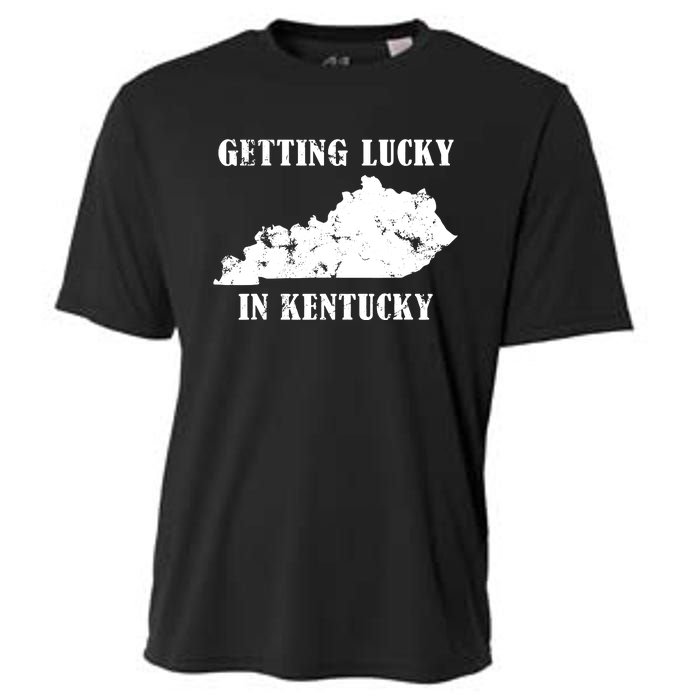 Getting Lucky In Kentucky Distressed Kentucky Cooling Performance Crew T-Shirt