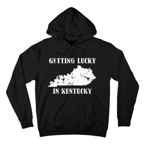 Getting Lucky In Kentucky Distressed Kentucky Hoodie