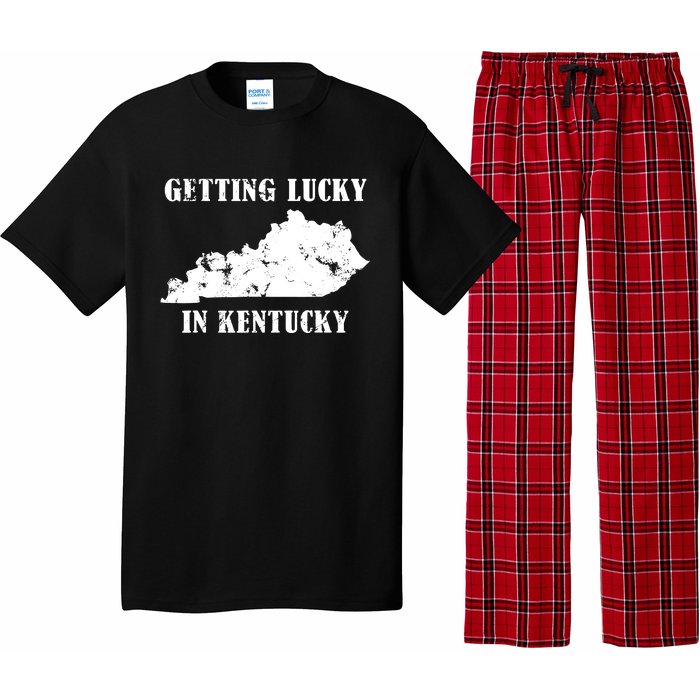 Getting Lucky In Kentucky Distressed Kentucky Pajama Set