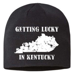 Getting Lucky In Kentucky Distressed Kentucky Sustainable Beanie