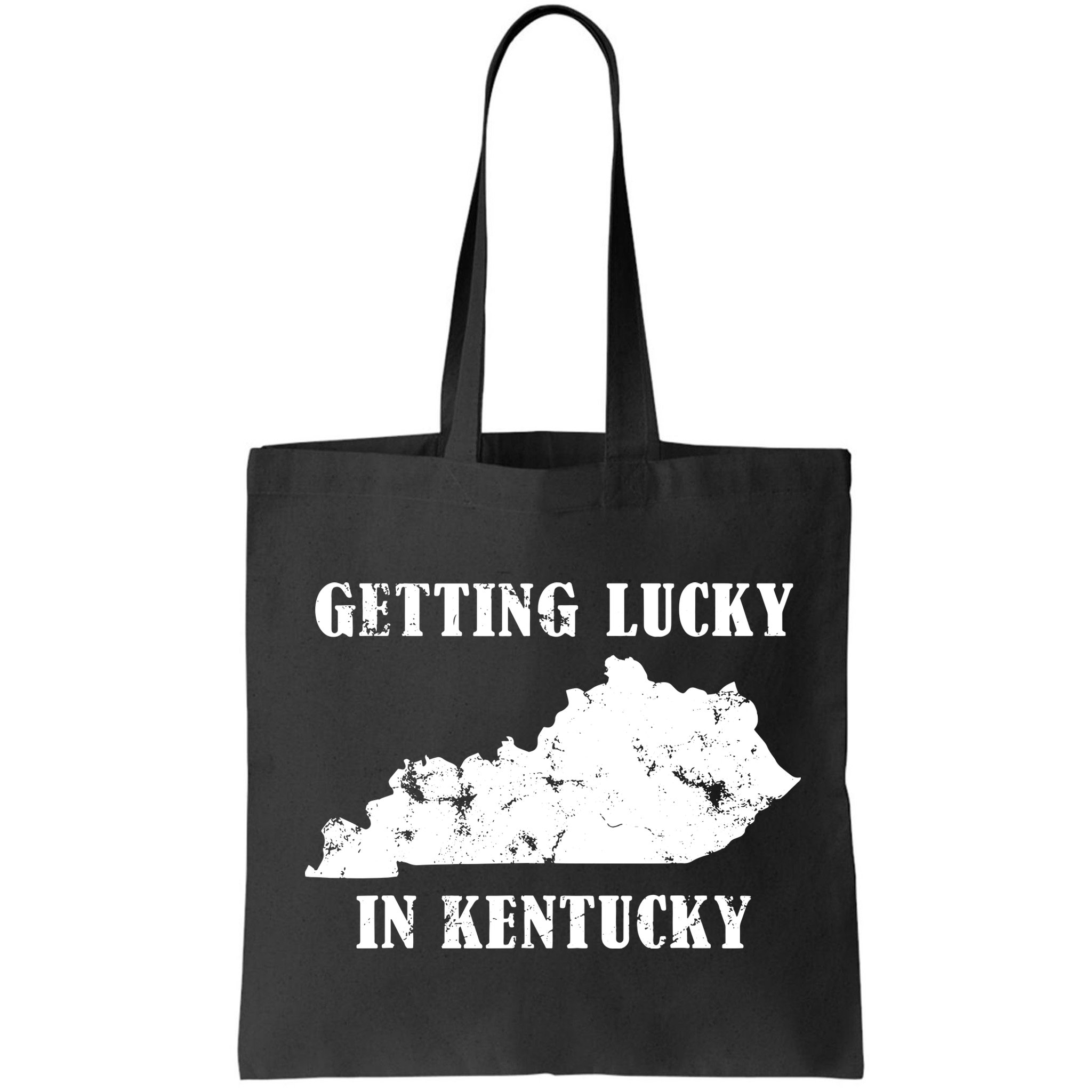 Getting Lucky In Kentucky Distressed Kentucky Bag