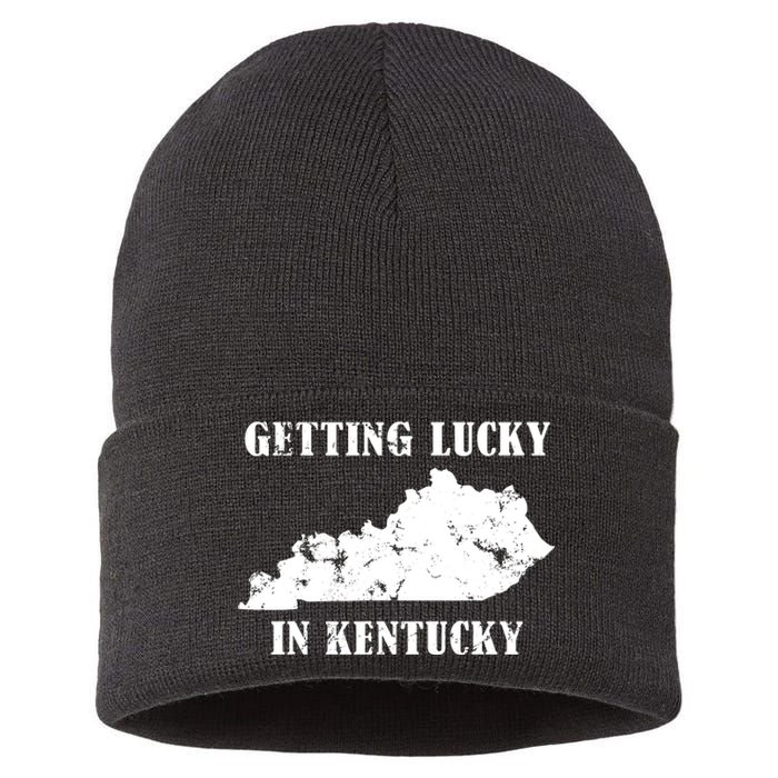 Getting Lucky In Kentucky Distressed Kentucky Sustainable Knit Beanie