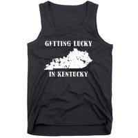 Getting Lucky In Kentucky Distressed Kentucky Tank Top