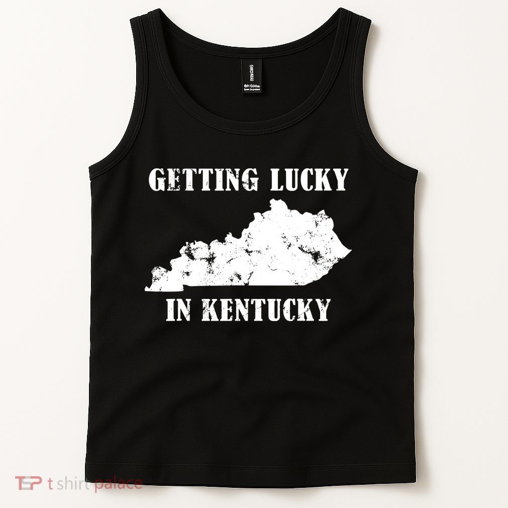 Getting Lucky In Kentucky Distressed Kentucky Tank Top