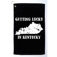 Getting Lucky In Kentucky Distressed Kentucky Golf Towel