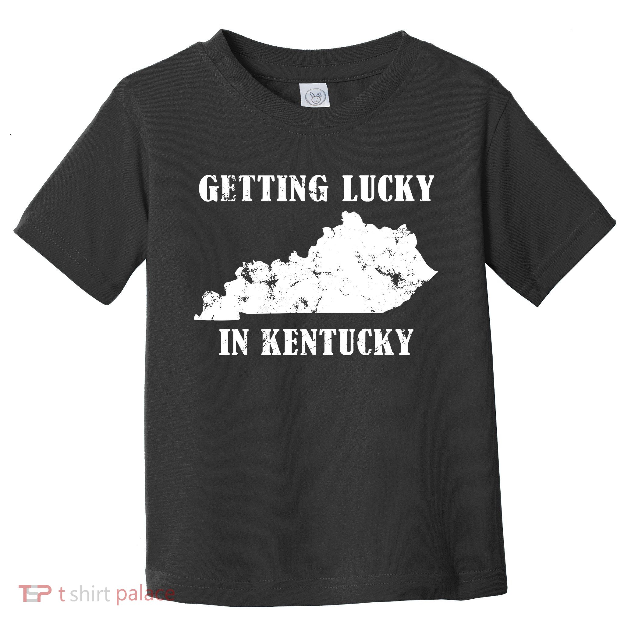 Getting Lucky In Kentucky Distressed Kentucky Toddler T-Shirt