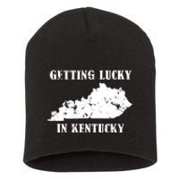 Getting Lucky In Kentucky Distressed Kentucky Short Acrylic Beanie