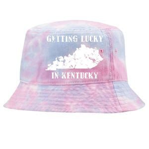 Getting Lucky In Kentucky Distressed Kentucky Tie-Dyed Bucket Hat