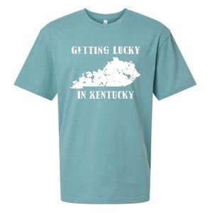 Getting Lucky In Kentucky Distressed Kentucky Sueded Cloud Jersey T-Shirt