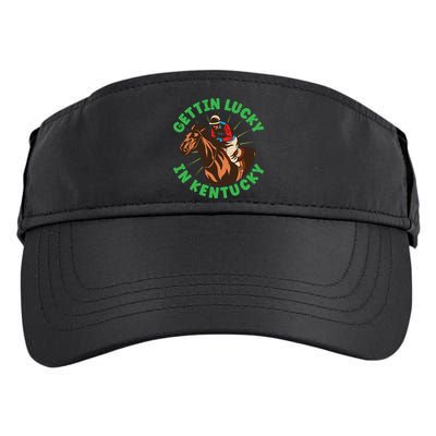 Getting Lucky In Kentucky Horse Racing Vintage Derby Gift Adult Drive Performance Visor