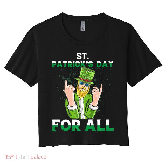 Gangster Leprechaun Ireland Irish Proud St.patrick Day Crop Top