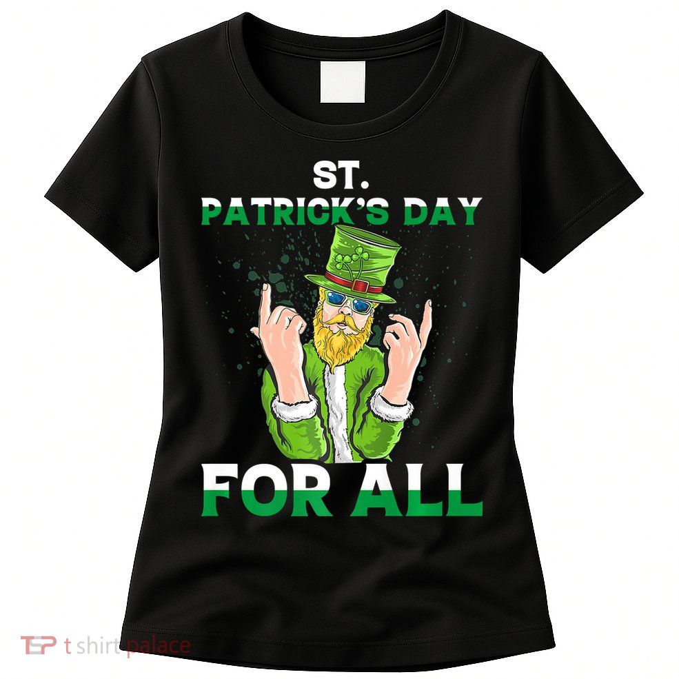 Gangster Leprechaun Ireland Irish Proud St.patrick Day Womens T-Shirt
