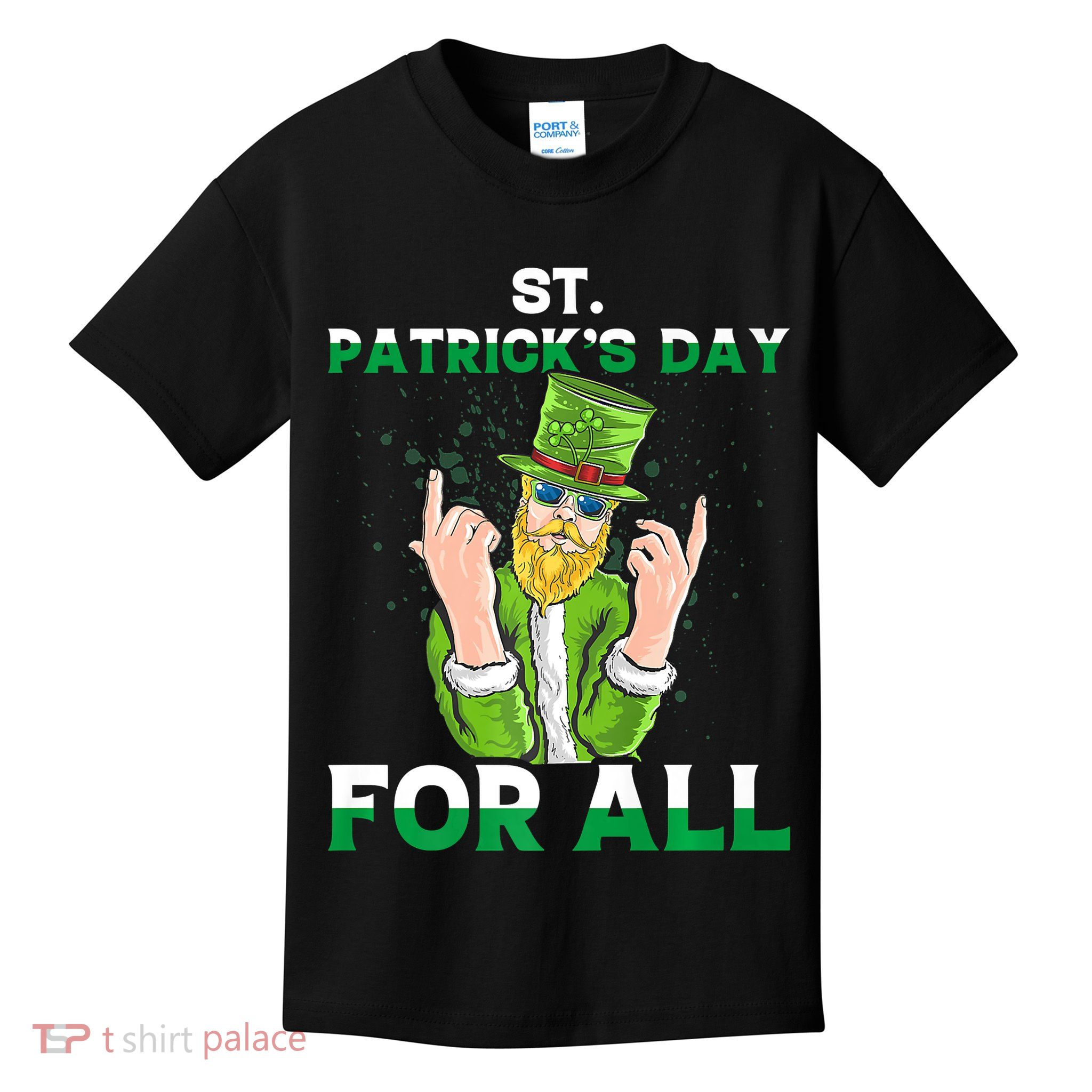Gangster Leprechaun Ireland Irish Proud St.patrick Day Kids T-Shirt