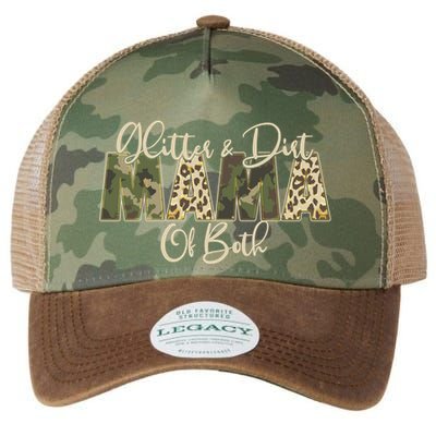Glitter And Dirt Mama Of Both Mother's Day Legacy Tie Dye Trucker Hat