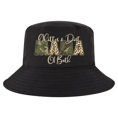 Glitter And Dirt Mama Of Both Mother's Day Cool Comfort Performance Bucket Hat