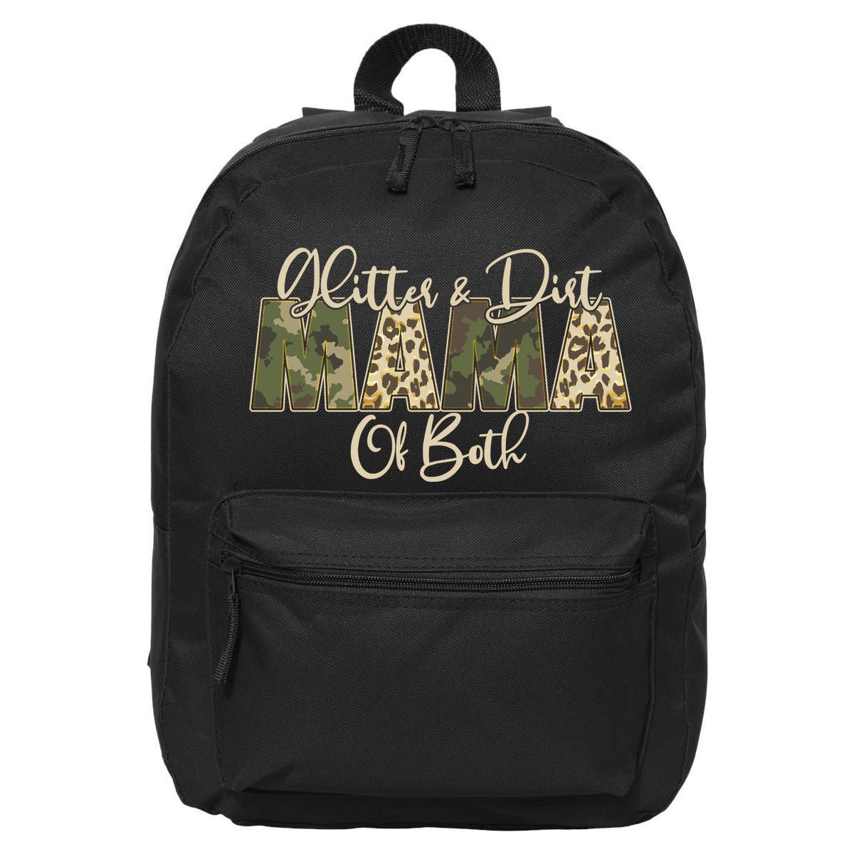 Glitter And Dirt Mama Of Both Mother's Day 16 in Basic Backpack
