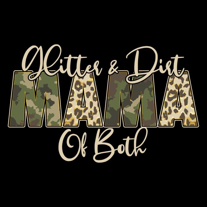 Glitter And Dirt Mama Of Both Mother's Day Baby Bodysuit