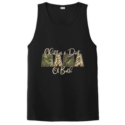 Glitter And Dirt Mama Of Both Mother's Day PosiCharge Competitor Tank