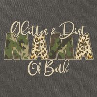 Glitter And Dirt Mama Of Both Mother's Day Cotton Canvas Backpack