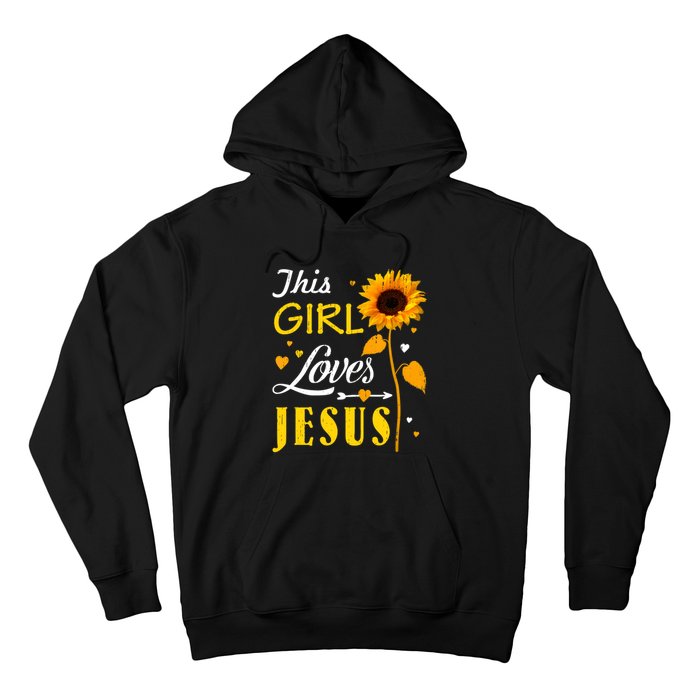 Girl Loves Jesus Cute Christian Women Faith Cute Religious Hoodie