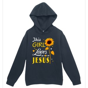 Girl Loves Jesus Cute Christian Women Faith Cute Religious Urban Pullover Hoodie