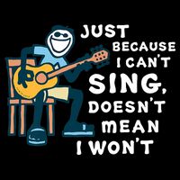 Guitar Lover Just Because I Can't Sing Doesn't Mean I Won't City Backpack