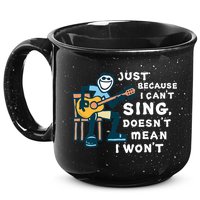 Guitar Lover Just Because I Can't Sing Doesn't Mean I Won't 15oz Campfire Ceramic Mug