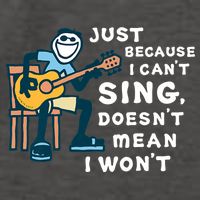 Guitar Lover Just Because I Can't Sing Doesn't Mean I Won't Vector Backpack