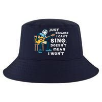 Guitar Lover Just Because I Can't Sing Doesn't Mean I Won't Cool Comfort Performance Bucket Hat