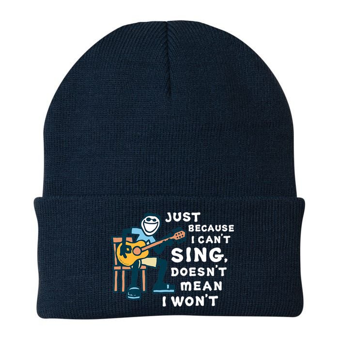 Guitar Lover Just Because I Can't Sing Doesn't Mean I Won't Beanie