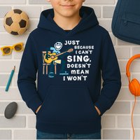 Guitar Lover Just Because I Can't Sing Doesn't Mean I Won't Kids Hoodie