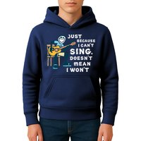 Guitar Lover Just Because I Can't Sing Doesn't Mean I Won't Kids Hoodie