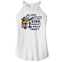 Guitar Lover Just Because I Cant Sing Women’s Perfect Tri Rocker Tank