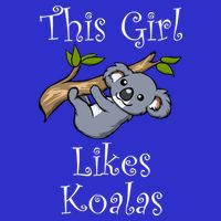 Girl Likes Koalas Cute Nature Wildlife Animal Gift Baby Bodysuit