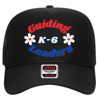 Guiding Leaders K6 School Counselor Young Leaders Daisies High Crown Mesh Back Trucker Hat