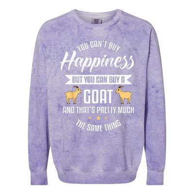 Goat Lover Livestock Farmer Breeder Colorblast Crewneck Sweatshirt