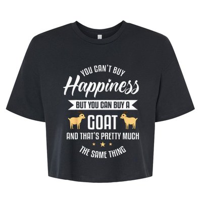 Goat Lover Livestock Farmer Breeder Bella+Canvas Jersey Crop Tee