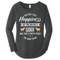 Goat Lover Livestock Farmer Breeder Women's Perfect Tri Tunic Long Sleeve Shirt