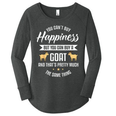 Goat Lover Livestock Farmer Breeder Women's Perfect Tri Tunic Long Sleeve Shirt