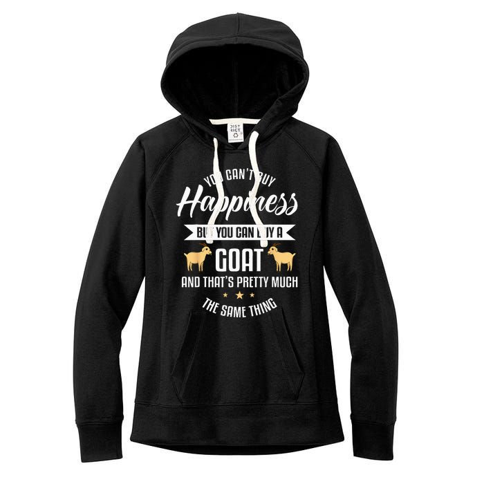 Goat Lover Livestock Farmer Breeder Women's Fleece Hoodie