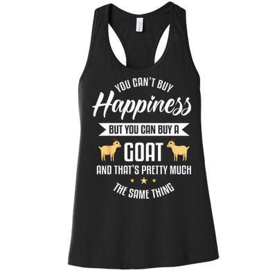 Goat Lover Livestock Farmer Breeder Women's Racerback Tank