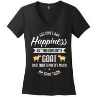 Goat Lover Livestock Farmer Breeder Women's V-Neck T-Shirt