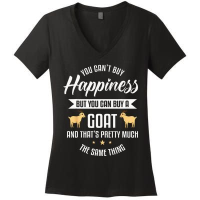 Goat Lover Livestock Farmer Breeder Women's V-Neck T-Shirt