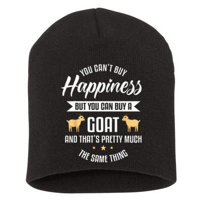 Goat Lover Livestock Farmer Breeder Short Acrylic Beanie