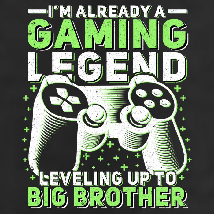 Gaming Legend Leveling Up To Big Brother Gamers Big Bro Gift 7 Panel Mesh Trucker Snapback Hat