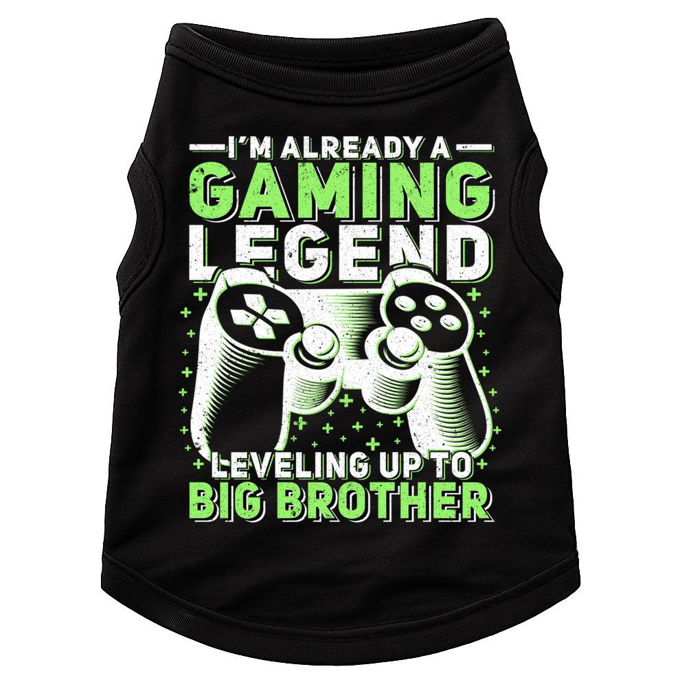 Gaming Legend Leveling Up To Big Brother Gamers Big Bro Gift Doggie Tank