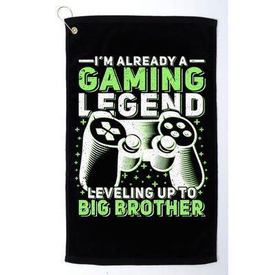 Gaming Legend Leveling Up To Big Brother Gamers Big Bro Gift Golf Towel