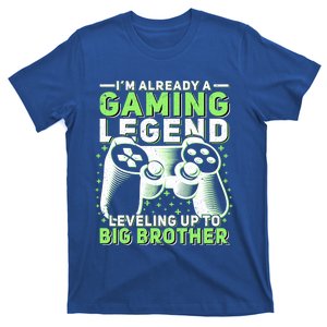 Gaming Legend Leveling Up To Big Brother Gamers Big Bro Gift T-Shirt