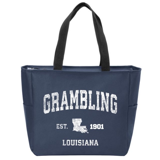Grambling Louisiana La Vintage Sports Zip Tote Bag